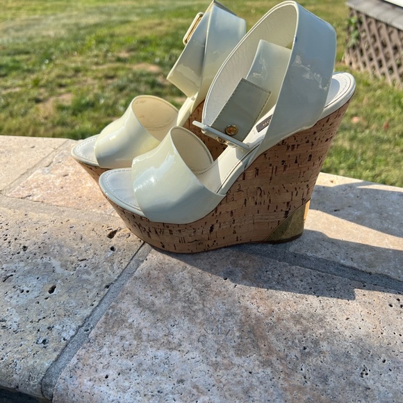 Louis Vuitton Wedge Buckle Strap Heels - Picture 1 of 11